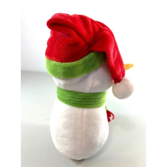 American Greetings Corp Christmas Snowman Plush Stuffed Animal Toy White/Red/Gre - Picture 4 of 9